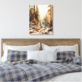 Rustic Autumn Canvas Afdruk (Insitu (Slaapkamer))