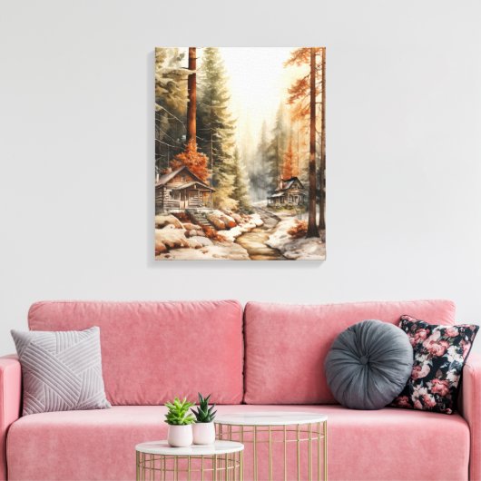 Rustic Autumn Canvas Afdruk (Insitu (Woonkamer))