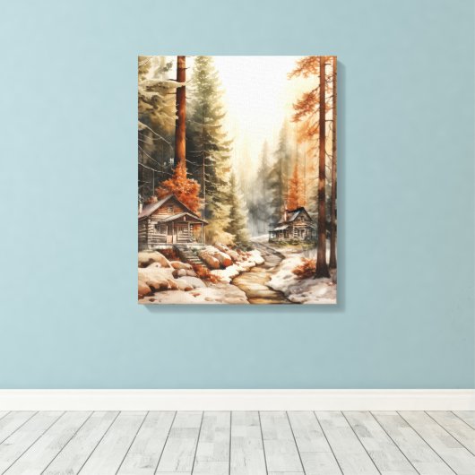 Rustic Autumn Canvas Afdruk (Insitu (Houten vloer))