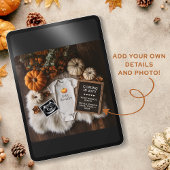 Rustic Autumn Digitale Zwangerschap Aankondiging