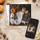 Rustic Autumn Digitale Zwangerschap Aankondiging