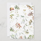 Rustic Autumn Elephant Genderneutraal Baby shower Kaart (Achterkant)