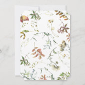 Rustic Autumn Elephant Geslacht Neutraal Baby show Kaart (Achterkant)