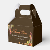 Rustic Autumn Fall Leaves Bridal Shower Bedankdoosjes (Voorkant Zijde)