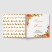 Rustic Autumn Fall Leaves Bridal Shower Gastenboek (Volledig)
