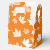 Rustic Autumn Fall Leaves Pattern Bedankdoosjes (Geopend)