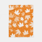 Rustic Autumn Fall Leaves Pattern Fleece Deken (Voorkant)