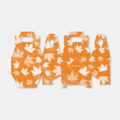 Rustic Autumn Fall Leaves Pattern Hartelijk dank Bedankdoosjes (Uitgevouwen)