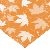 Rustic Autumn Fall Leaves Pattern Korte Tafelloper (Hoek)