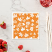 Rustic Autumn Fall Leaves Pattern Servet (Insitu)