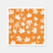 Rustic Autumn Fall Leaves Pattern Servet (Voorkant)