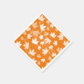 Rustic Autumn Fall Leaves Pattern Servet (Hoek)