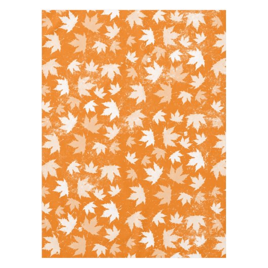 Rustic Autumn Fall Leaves Pattern Tafelkleed (Voorkant)