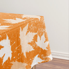 Rustic Autumn Fall Leaves Pattern Tafelkleed