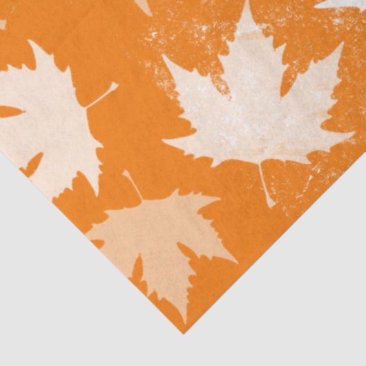 Rustic Autumn Fall Leaves Pattern Tissuepapier (Detail)