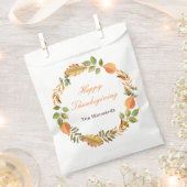 Rustic Autumn Fall Leaves Square Thanksgiving  Bedankzakje (Geknipt)