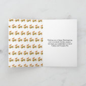 Rustic Autumn Fall Leaves Thanksgiving Party Feestdagen Kaart (Binnen)