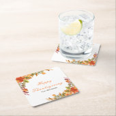 Rustic Autumn Fall Leaves Thanksgiving Party Kartonnen Onderzetters (Insitu)