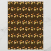 Rustic Autumn Fall Leaves Wedding Menu (Achterkant)