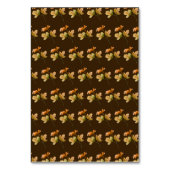 Rustic Autumn Fall Leaves Wedding Table Number Kaart (Achterkant)