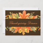 Rustic Autumn Fall verlaat Thanksgiving Kaart (Voorkant)