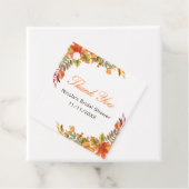 Rustic Autumn Fall verlaat Vrijgezellenfeest Bedankjes Labels (In situ)