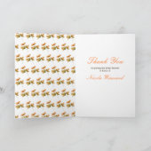 Rustic Autumn Fall verlaat Vrijgezellenfeest Bedankkaart (Binnen)