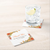 Rustic Autumn Fall verlaat Vrijgezellenfeest Kartonnen Onderzetters (Insitu)