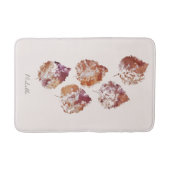 Rustic Autumn Falling Leaves Watercolor Art Badmat (Voorkant)