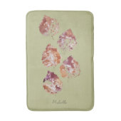 Rustic Autumn Falling Leaves Watercolor Art Badmat (Voorkant Verticaal)