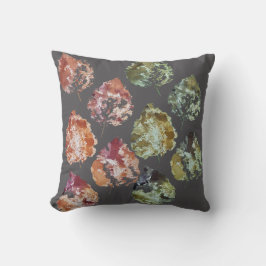 Rustic Autumn Falling Leaves Watercolor Art Kussen
