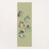 Rustic Autumn Falling Leaves Watercolor Art Yogamat (Achterkant)