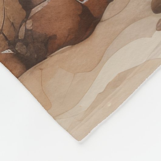 Rustic Autumn Fleece Deken (Hoek)