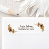 Rustic Autumn Floral Etiket (Insitu)