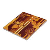 Rustic Autumn Floral Geometric Pattern (5) Tegeltje (Zijkant)
