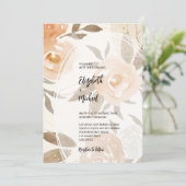 Rustic Autumn Floral QR Code Weddenschap Alle in é Kaart (Staand voorkant)