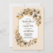 Rustic Autumn Floral Vrijgezellenfeest Kaart (Voorkant)