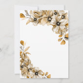 Rustic Autumn Floral Vrijgezellenfeest Kaart (Achterkant)