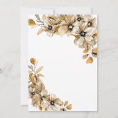 Rustic Autumn Floral Vrijgezellenfeest Kaart (Achterkant)