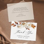Rustic Autumn Floral Wedding Bedankt