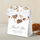 Rustic Autumn Floral Wedding Bedankt Bedankdoosjes