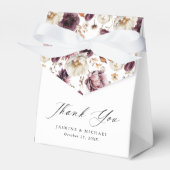 Rustic Autumn Floral Wedding Bedankt Bedankdoosjes (Voorkant Zijde)