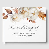Rustic Autumn Floral Wedding Gastenboek (Voorkant)