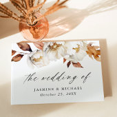 Rustic Autumn Floral Wedding Gastenboek