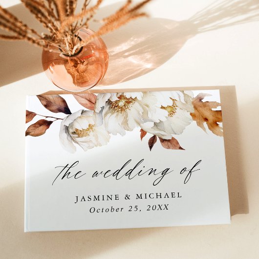 Rustic Autumn Floral Wedding Gastenboek