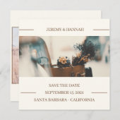 Rustic Autumn Floral Wedding Hoesje Save The Date (Voorkant / Achterkant)
