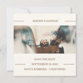 Rustic Autumn Floral Wedding Hoesje Save The Date
