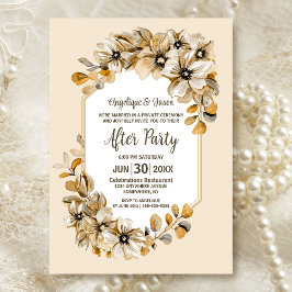 Rustic Autumn Floral Wedding Reception Kaart