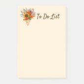 Rustic Autumn Flowers Post-it® Notes (Voorkant)