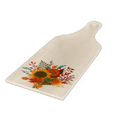 Rustic Autumn Flowers Snijplank (Hoek)